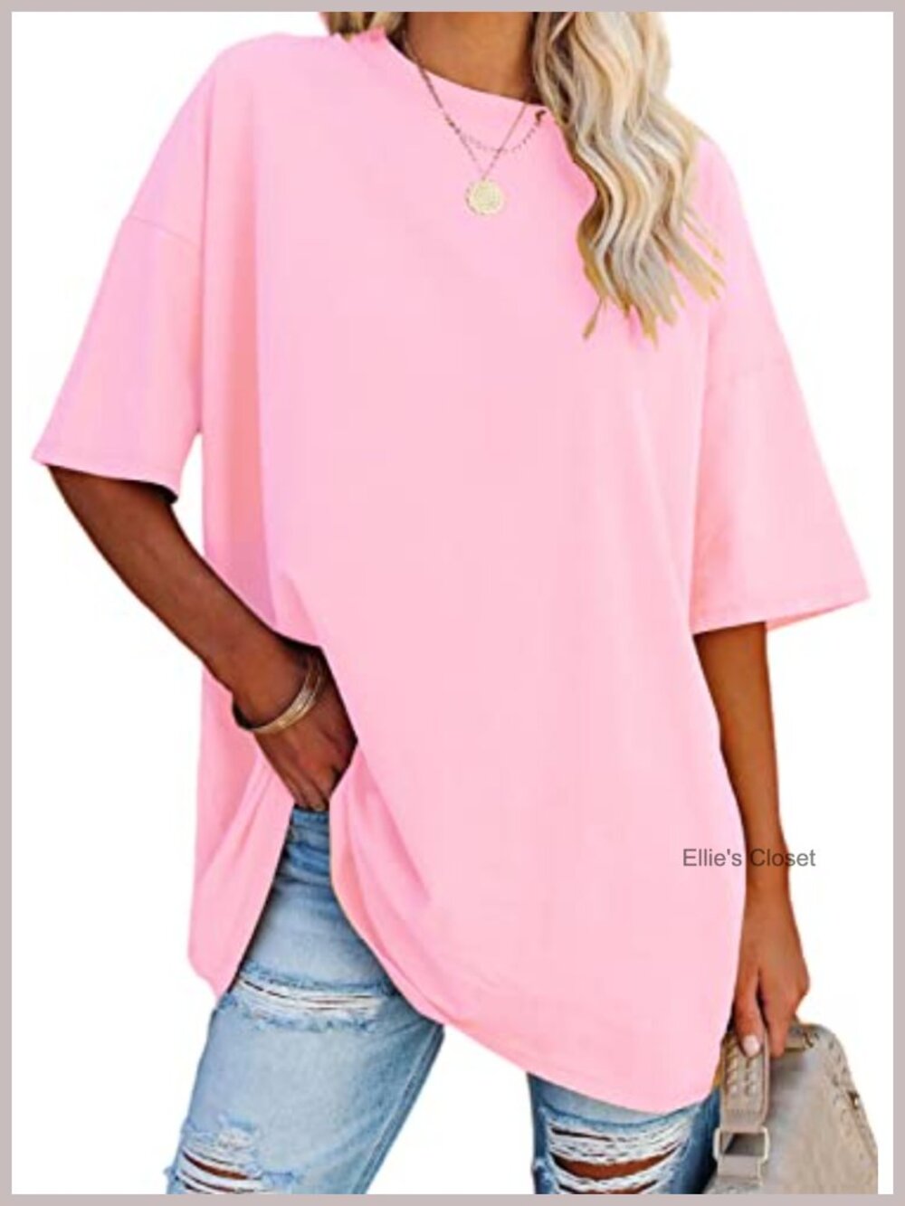 Women's Oversized Graphic Tunic Tee Cotton Blend Short Sleeve Crew Neck Summer